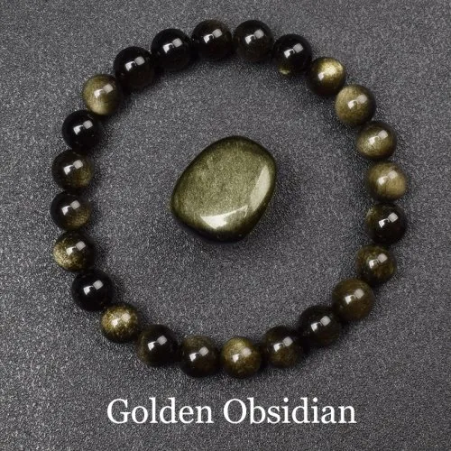 10 obsidiana dorada