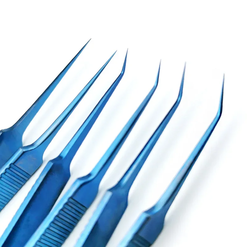 Afbeelding van Elektronische pincet Steil haartransplantatie Implantaat Hoekpincet Rechte pincet Titaniumpincet Tang