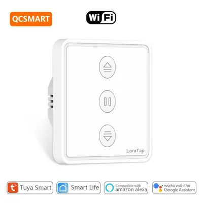 Image de Contrôle Intelligent de Rideaux Électriques - Compatible Alexa & Tuya