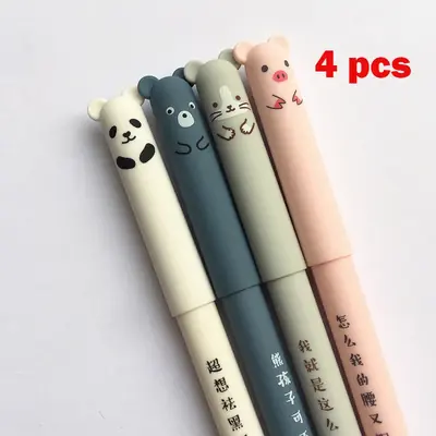 Image de Stylos Gel Effaçables Mignons - Set de 4
