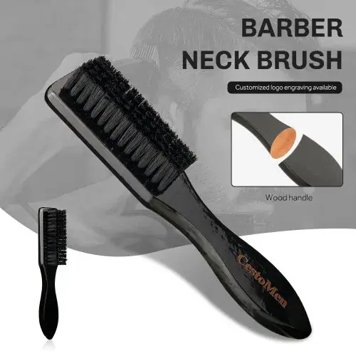 Image de Brosse à Barbe en Bois Massif - Nettoyage du Cou & Visage