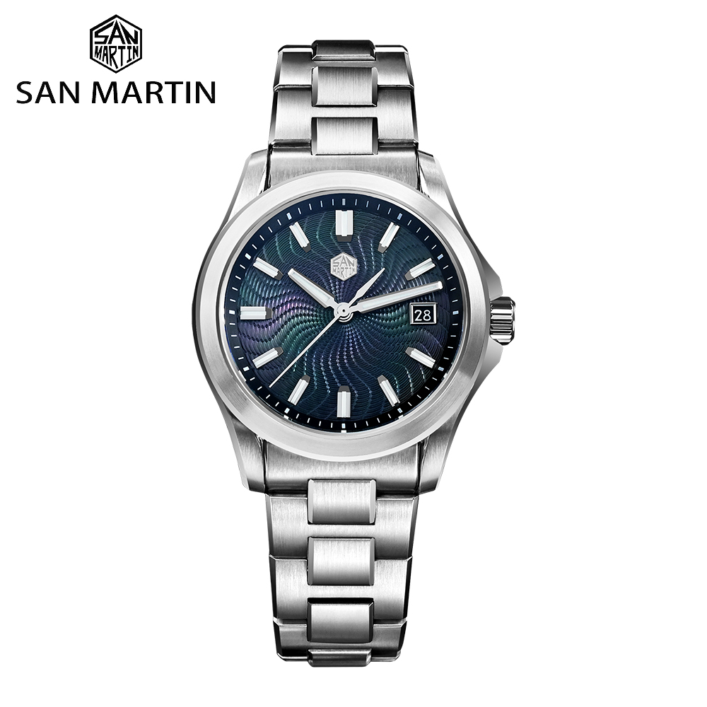 Zdjęcie Elegancki Zegarek Męski San Martin 39mm – Automatyczny Mechaniczny z Guilloché