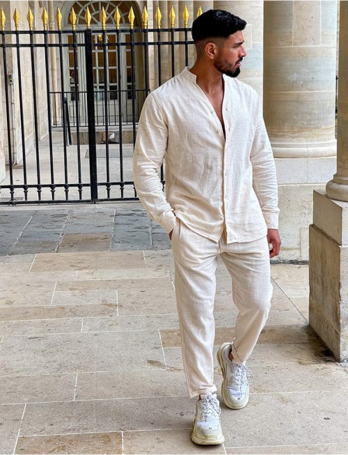 Imagen de Conjunto Hombre Informal en Algodón y Lino