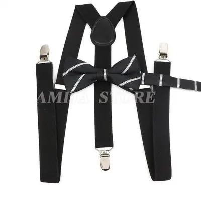 Image de Bretelles Rayées à Nœud Papillon - Style Élégant & Confortable