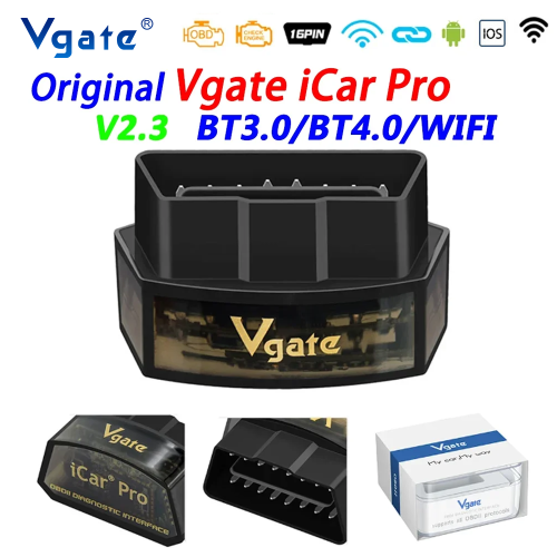 Imagen de Vgate iCar Pro ELM327 OBD2 escáner WIFI Bluetooth 4,0 Bluetooth 3,0 para Android/IOS lector de código de coche OBD2 herramientas de diagnóstico de coche