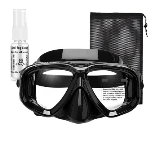 Immagine di Maschera Subacquea Ottica con Prescrizione Rx per Miopia da -1.0 a -9.0: Occhiali da Immersione Antiappannamento con Lenti Temperate per Freediving e Nuoto