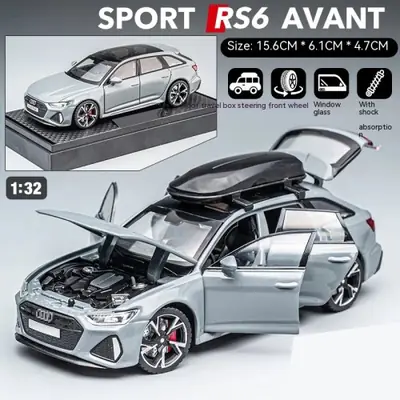 Image de Voiture RS6 1:32 - Édition Noire Personnalisée