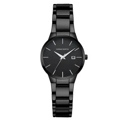 Image de Montre Minimaliste Noir - Cadeau Couple