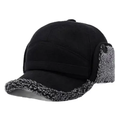 Image de Chapeau Hiver Chauffant pour Hommes - Épais, Polaire, avec Oreilles