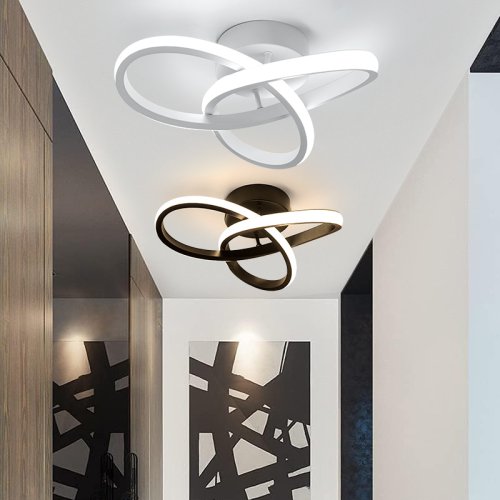 Image of Modern LED Chandelier with Three Color Temperature Settings – Elegant Ceiling Light for Bedroom, Living Room, and Dining Area – Surface Mount Design, 220V Indoor Lighting