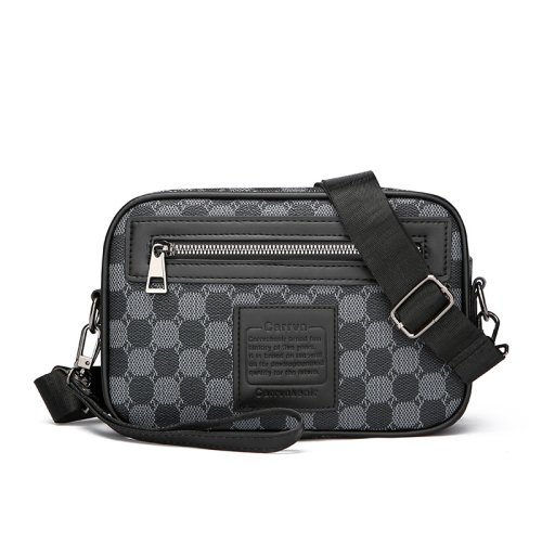 Afbeelding van Topkwaliteit PU-leer herenheuptassen Zakelijke crossbodytassen voor heren Mode Reisopslag Telefoon Schoudertassen Clutch Bag