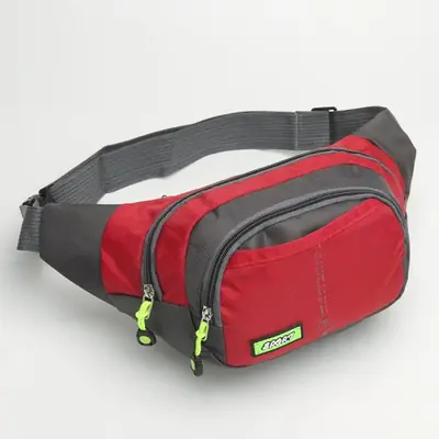 Image de Sac de voyage étanche à fermeture éclair – Grand sac banane pour hommes et femmes