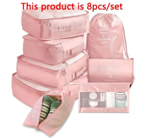 8PCS rosa
