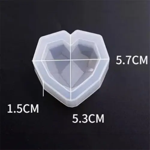 Image de Moule Coeur 3D Silicone pour Bijoux et Décoration
