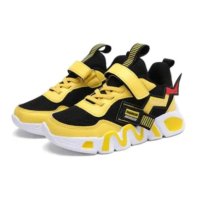 Baskets Enfants Maille Jaune - Confort & Style