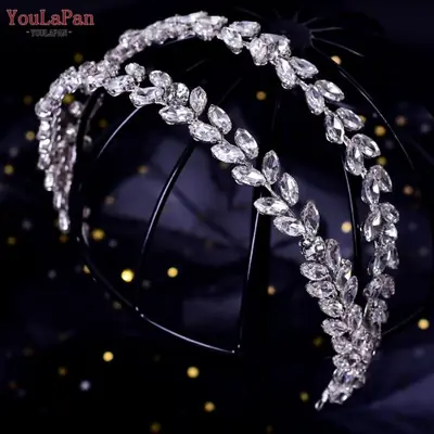 Image de Diadème de Mariée Étincelant avec Strass et Cristaux
