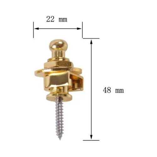 Image de Boutons de Sangle de Guitare - Sécurité & Style