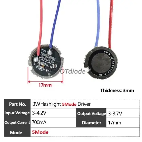 3W 17mm 5Mode