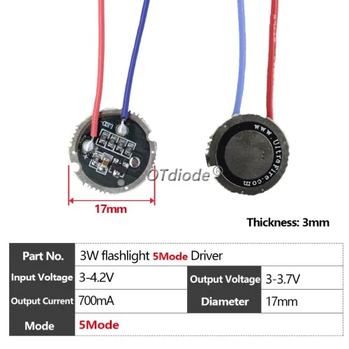 3W 17mm 5Mode