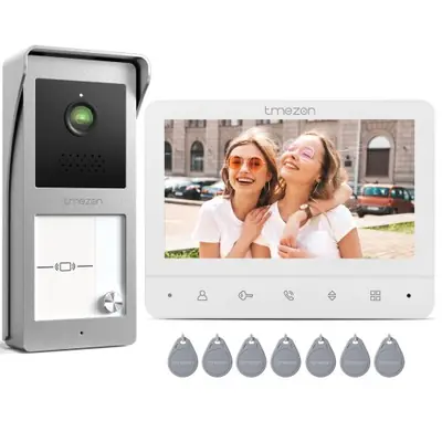 Image de Interphone Visiophone 7 Pouces avec RFID - Sécurité Maison