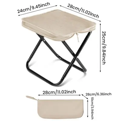 Image de Tabouret Pliable Portable - Chaise de Camping Ultra-Légère