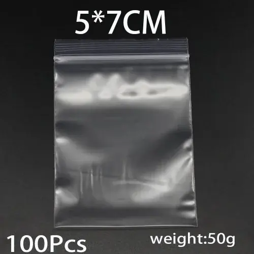 Image de Sacs de Rangement Transparent avec Fermeture Éclair - 300 Pièces