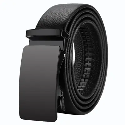 Image de oyifan hommes ceinture en cuir véritable ceinture pour hommes ceintures automatiques ceinture réglable ceintures d affaires