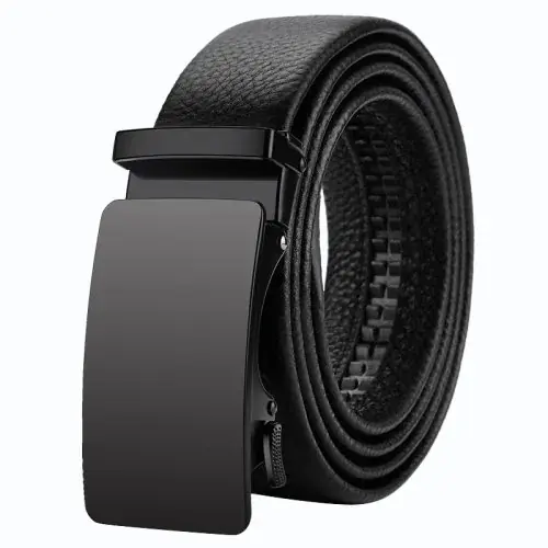Image de oyifan hommes ceinture en cuir véritable ceinture pour hommes ceintures automatiques ceinture réglable ceintures d affaires