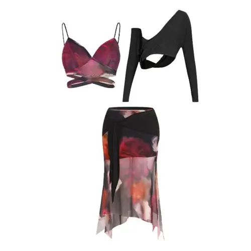 Reggiseno-top-gonna 3Pcs