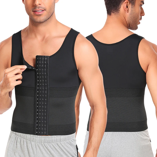 Imagen de Chaleco Moldeador para Hombres con Control de Barriga y Compresión Abdominal - Ropa Interior Shapewear para Adelgazamiento y Definición Corporal