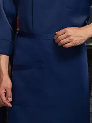Image de Veste de Chef Professionnelle - Noir & Blanc