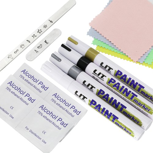 Immagine di Pennarello per Smalto e Incisione su Metallo – Penna a Inchiostro per Verniciatura e Creazione Artigianale di Gioielli in Alluminio