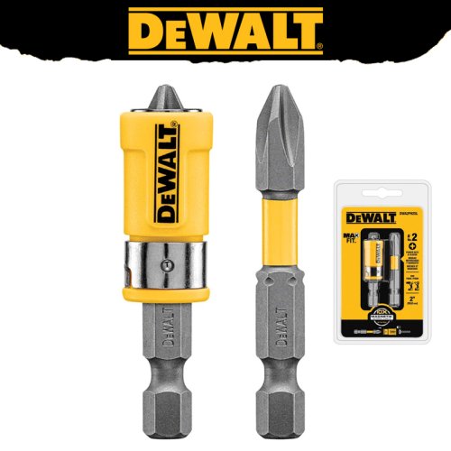 DeWalt Originele DWA2PH2SL MaxFit Schroevendraaierbit 2 inch PH2 met Magnetische Ringmouw en Sucker – Hoge Kwaliteit Accessoire voor Elektrisch Gereedschap