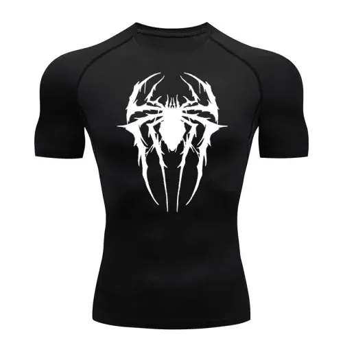 Image de Chemise de Compression Spider Graphique pour Hommes