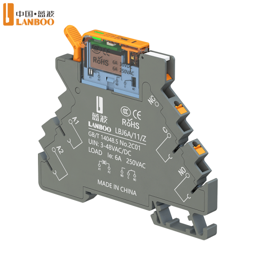 Afbeelding van Ultra-dunne DIN-relais 6A - 12V/24V Micro Tussenrelais