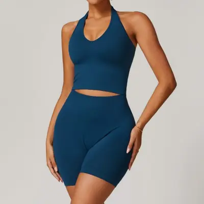 Image de Ensemble Yoga 2 Pièces Sans Couture