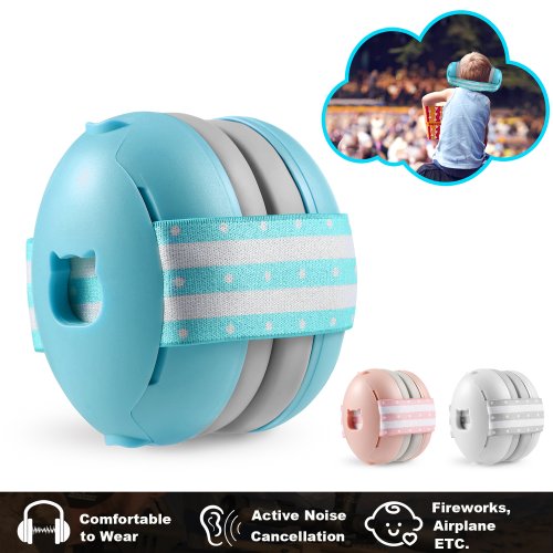 C10 Protección auditiva para bebés, auriculares con cancelación de ruido para bebés, reducción de ruido, regalo de viaje