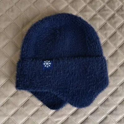 Image de chapeaux tricotés chauds coupe vent épaissi en peluche polaire oreillette chapeau hiver thermique fe...