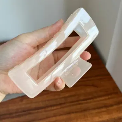 Image de Pince à Cheveux Géométrique 13cm - Style Minimaliste
