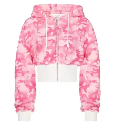 Image de Sweat à Capuche Y2K Fleur de Cerisier Réversible Rose
