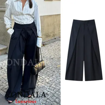 Pantalon Large Chic & Décontracté pour Femme