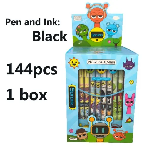 144 pièces 1 boîte Noir