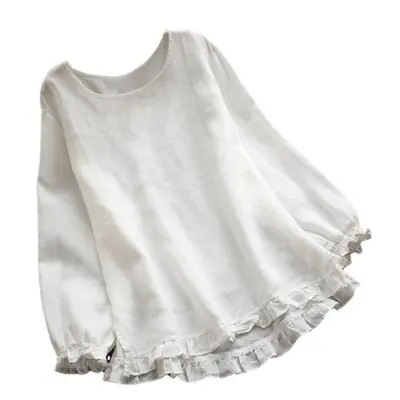 Image de Sweat-shirt Femme Col Rond Volants Élégant