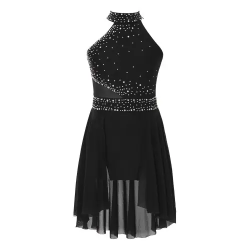 Image de Justaucorps de Danse Élégant avec Strass pour Filles