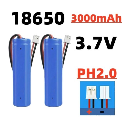 Immagine di Batteria Ricaricabile al Litio 18650 da 3.7V 3000mAh con PCB Integrato – Ideale per Altoparlanti, Radio, Fari, Giocattoli e Dispositivi Portatili