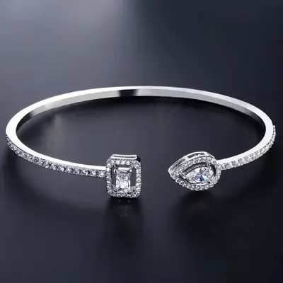 Image de Bracelet Manchette Or Géométrique Femme