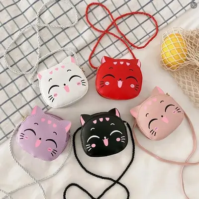 Image de Mini Sac à Bandoulière Chat Mignon pour Filles