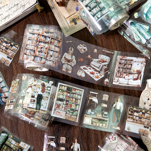 Immagine di Nastro Adesivo in PET a Ciclo Lungo Mr. Paper, 200 cm - Rotolo per Scrapbooking, Planner, Diario, Decorazione, Cornici e Collage Fai da Te