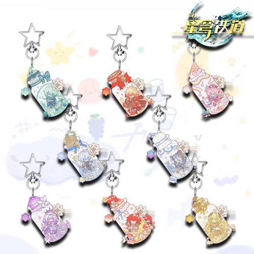 Image of Honkai: Star Rail Game Merch Anaxa Mydei Hyacine Phainon Cipher Castorice Backpack Decoration Pendant Collectible Gift for Fan
