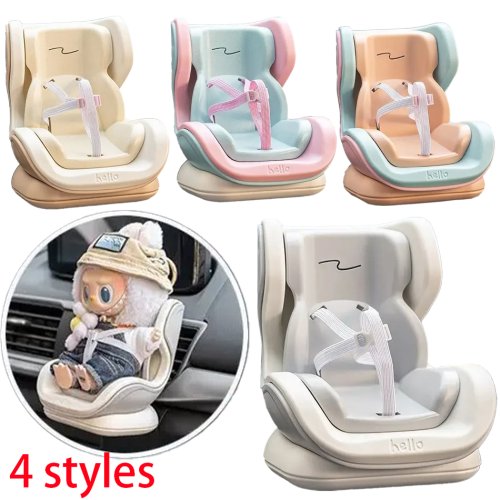 Bild von 4 Stile für Auto Puppe Sicherheitssitz Cartoon Stuhl Modell Kawaii Puppe Sitz Outlet Dekor Auto Innen Styling Labubu Zubehör ﻿